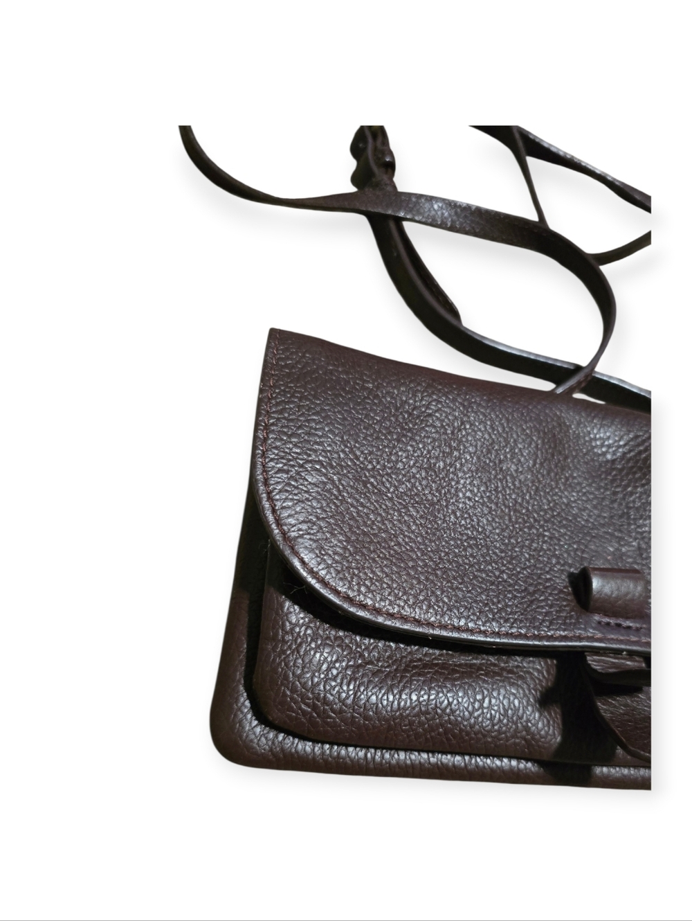 Lucky Brand bordeaux pebbled leather wallet crossbody - Picture 4 of 10